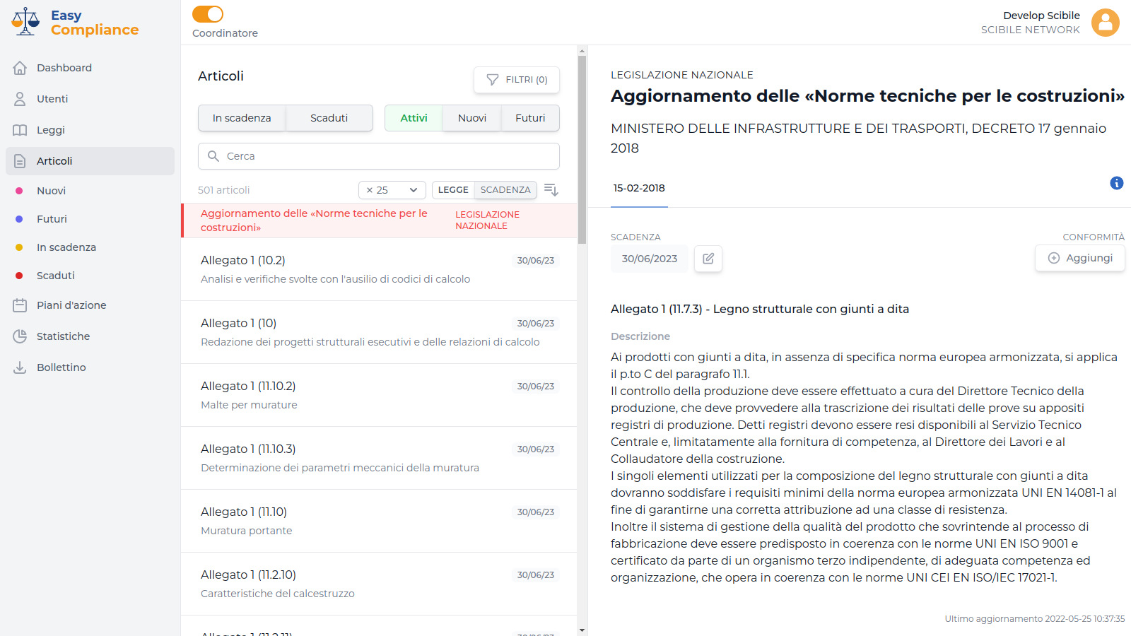 Inbox user interface